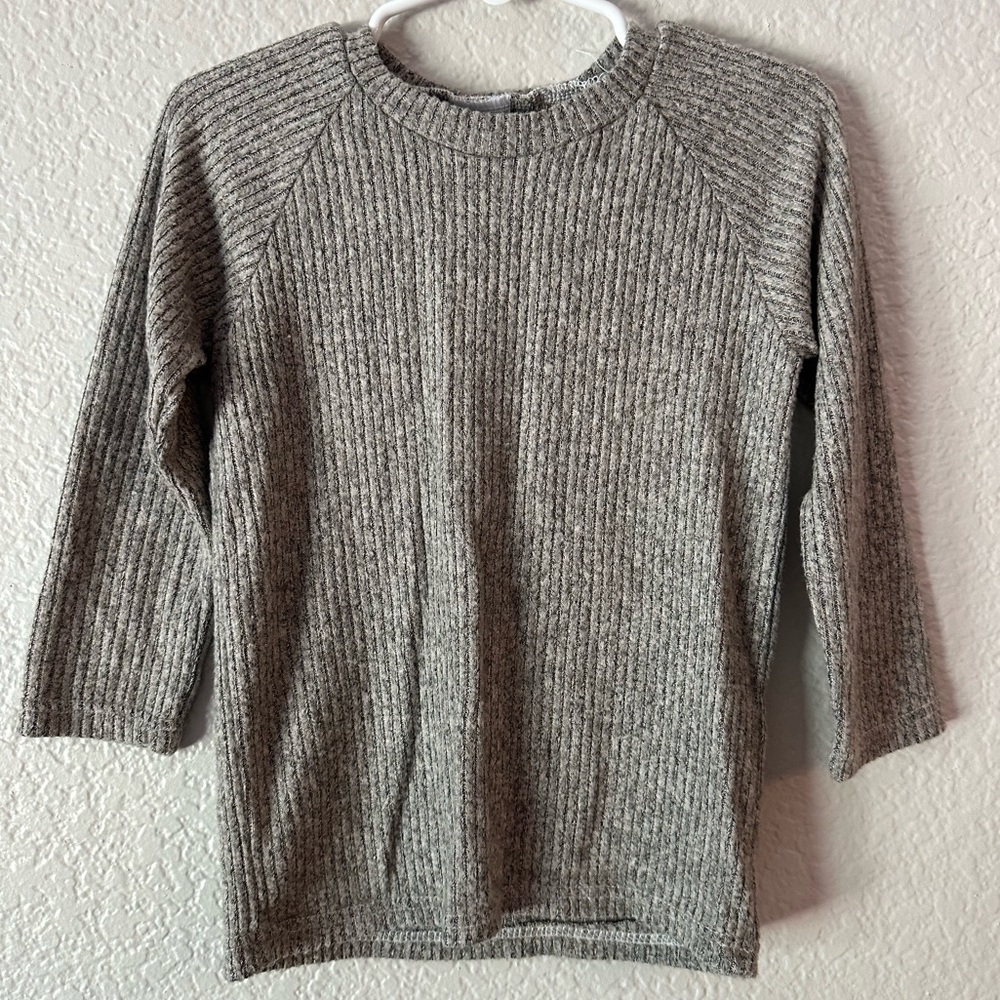Esther & Jo The Raglan Sweater in heathered gray size 2T